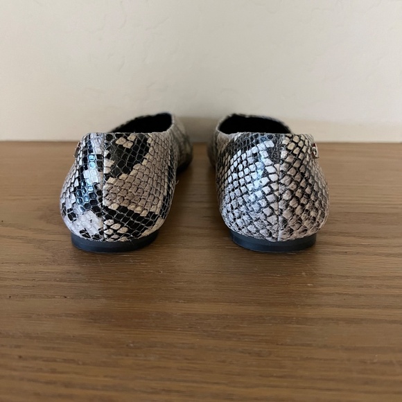 Calvin Klein Snake Print Leather Flats - Picture 4 of 4